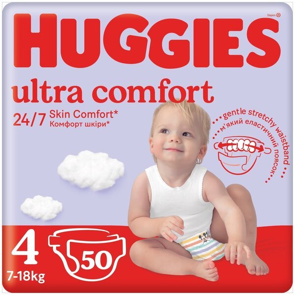 Акція на Подгузники детские Huggies Ultra Comfort 4 7-18кг Jumbo 50шт від MOYO