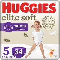 Підгузки-трусики Huggies Elite Soft Pants 5 12-17кг 34шт
