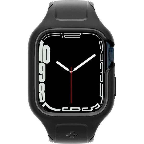 

Чехол и ремешок 2в1 Spigen для Apple Watch 45mm Liquid Air Pro, Black (ACS04182)
