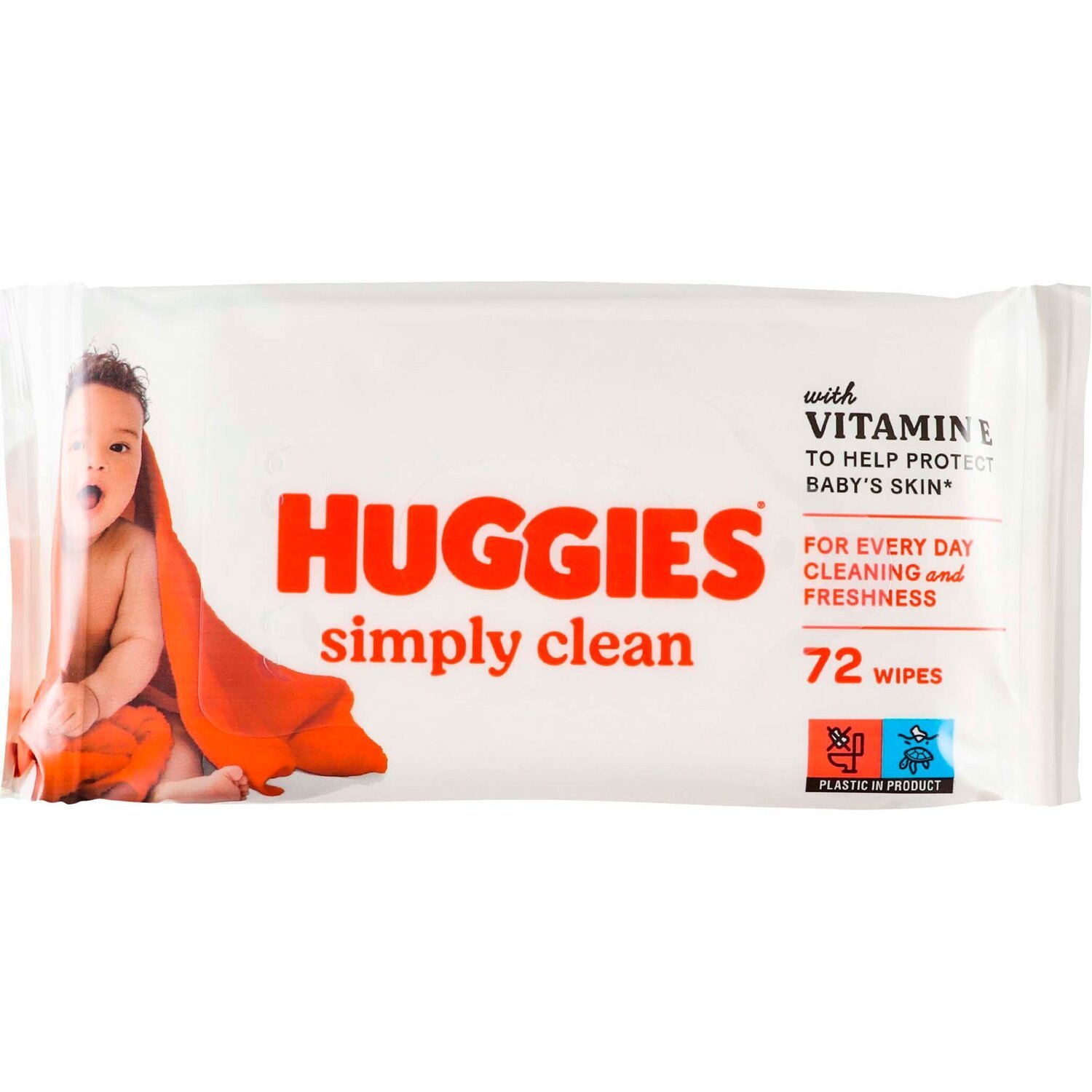 Салфетки влажные детские Huggies Simply Clean 72шт фото 