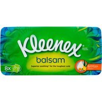 Серветки паперові Kleenex Balsam 3 шари 9*8шт