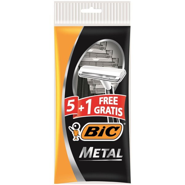 

Бритва без сменных картриджей Bic Metal 6шт