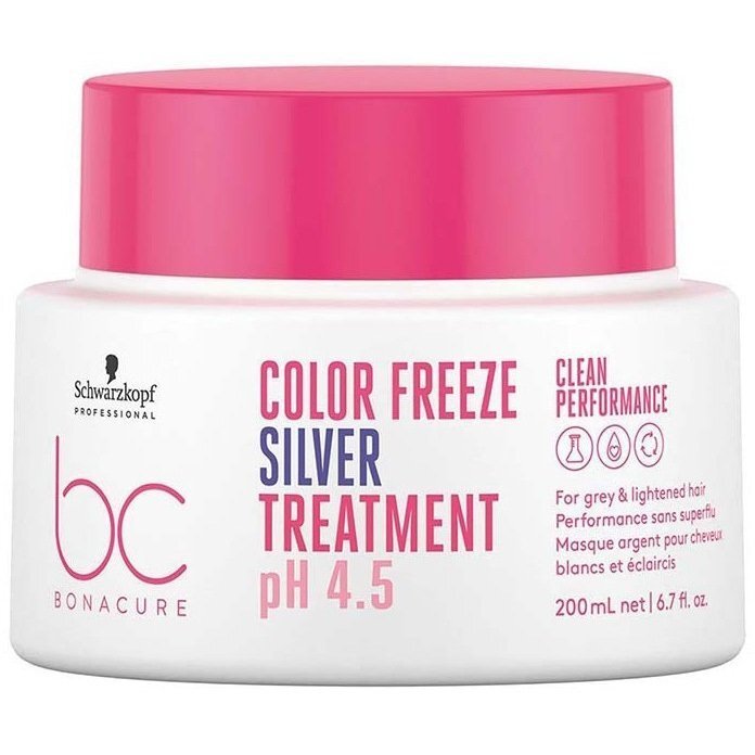 Маска для нейтрализации желтизны волос Schwarzkopf Professional BC Bonacur Freeze Silver 200мл фото 
