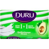 Мыло туалетное Duru С белой глиной и маслом авокадо 80г
