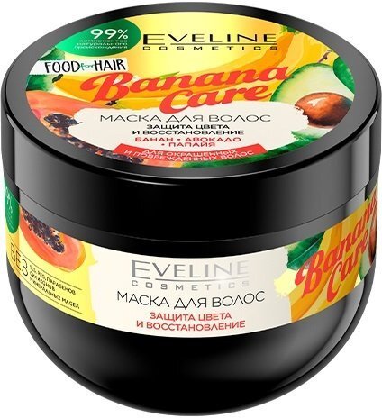 

Маска для волос Eveline Food for Hair Banana Care защита цвета и восстановление 500мл