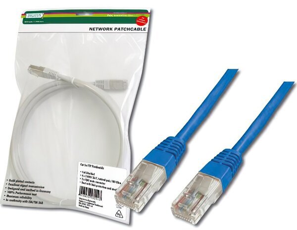 Акція на Патч-корд DIGITUS CAT 5e UTP,1м,AWG 26/7,Blue (DK-1511-010/B) від MOYO