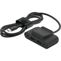 USB хаб Belkin 2хUSB-C/2хUSB-A, 2м, Black (BUZ001BT2MBKB7)
