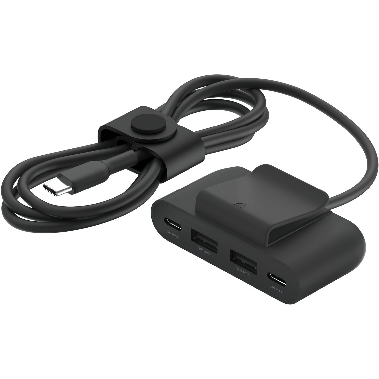 USB хаб Belkin 2хUSB-C/2хUSB-A, 2м, Black (BUZ001BT2MBKB7) фото 1