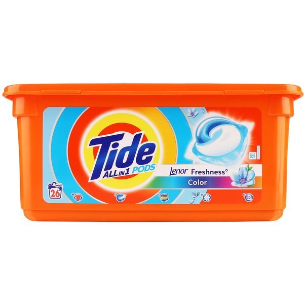 

Капсулы для стирки Tide Pods All-in-1 Color Свежесть от Lenor 26шт