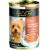 Влажный корм для взрослых собак Edel Dog с индейкой и печенью 400 гр