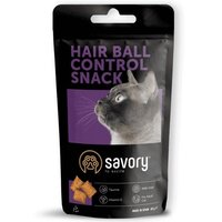 Ласощі для заохочення котів Savory Snack подушечки для контролю утворення шерстяних грудочок, 60 г