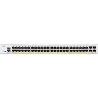 Комутатор Cisco CBS350 Managed 48-port GE, PoE, 4x1G SFP (CBS350-48P-4G-EU)