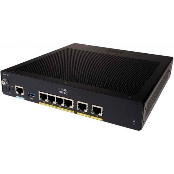 Акція на Маршрутизатор Cisco 900 Series Integrated Services Routers (C921-4P) від MOYO