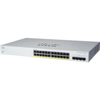Комутатор Cisco CBS220 Smart 24-port GE, PoE, 4x1G SFP (CBS220-24P-4G-EU)