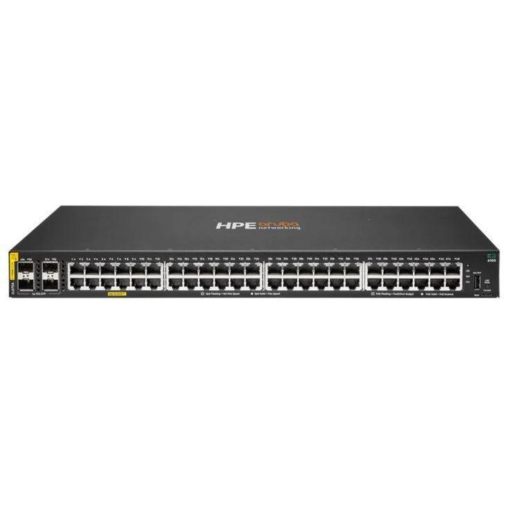 Коммутатор HPE Aruba Networking CX 6100 48G Class4 PoE 4SFP+ 370W Switch (JL675A) фото 
