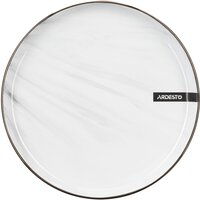 Тарілка десертна Ardesto Marmo, 19 см, біла (AR2919MRW)
