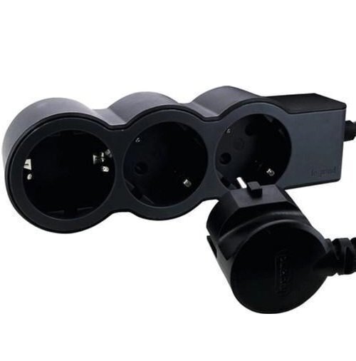 

Удлинитель Legrand Стандарт 3хSchuko розетки, 16 А, 3 м, Black (694560)