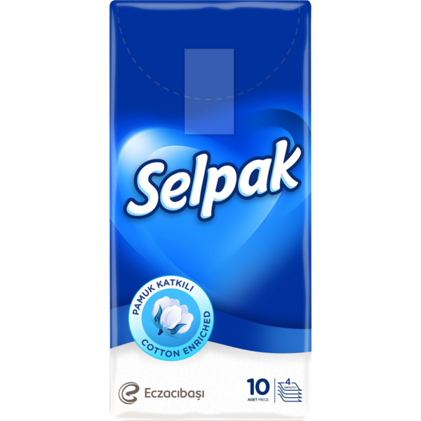 Платочки карманные гигиенические Selpak 10шт