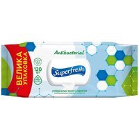 Серветки вологі Superfresh Antibacterial 120шт