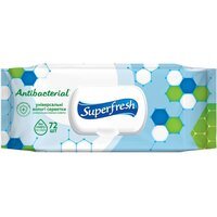 Серветки вологі Superfresh Antibacterial 72шт