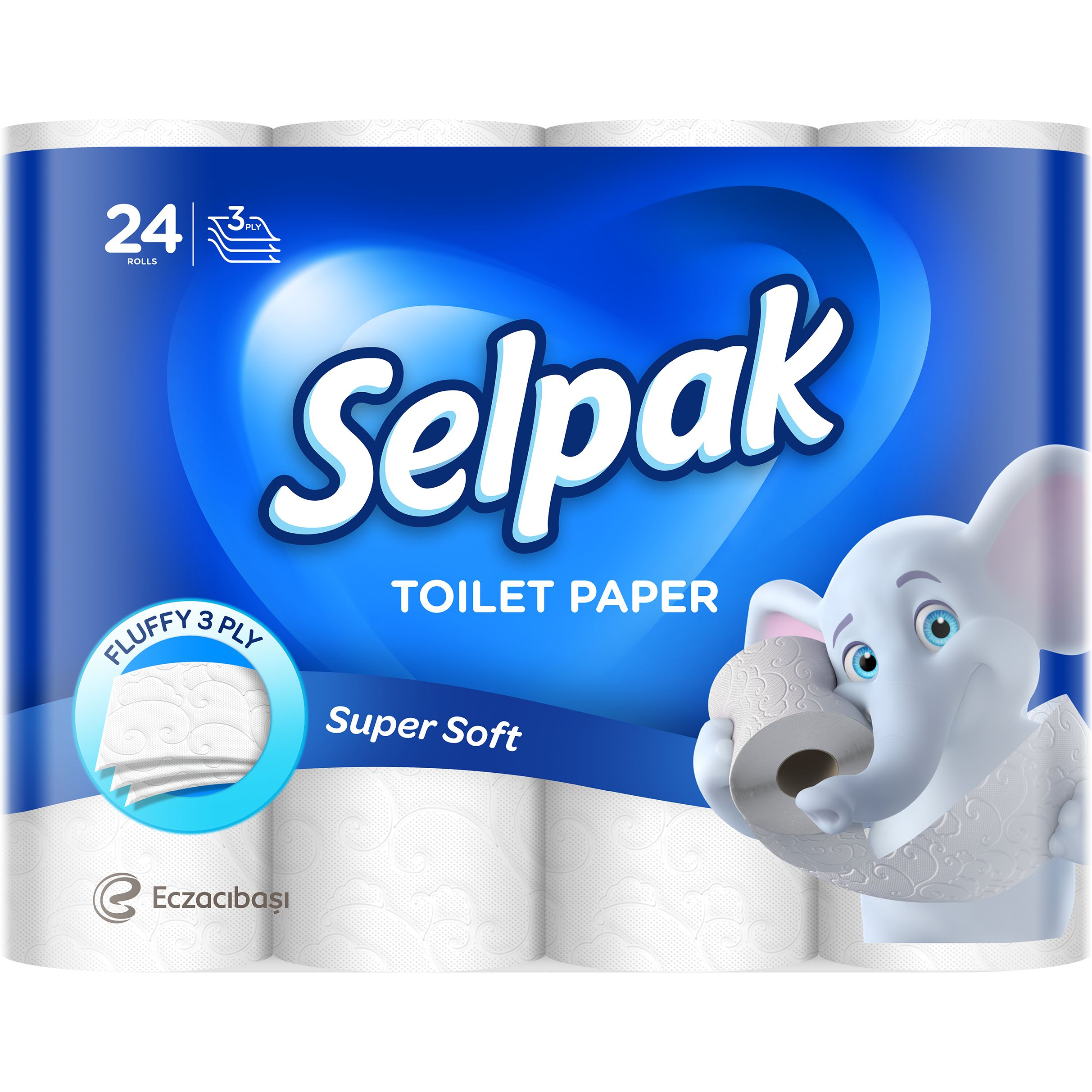Туалетний папір Selpak тришаровий 24штфото1