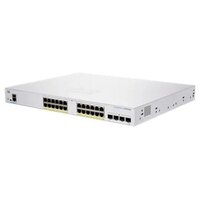 Комутатор Cisco CBS350 Managed 24-port GE, PoE, 4x10G SFP+ (CBS350-24P-4X-EU)