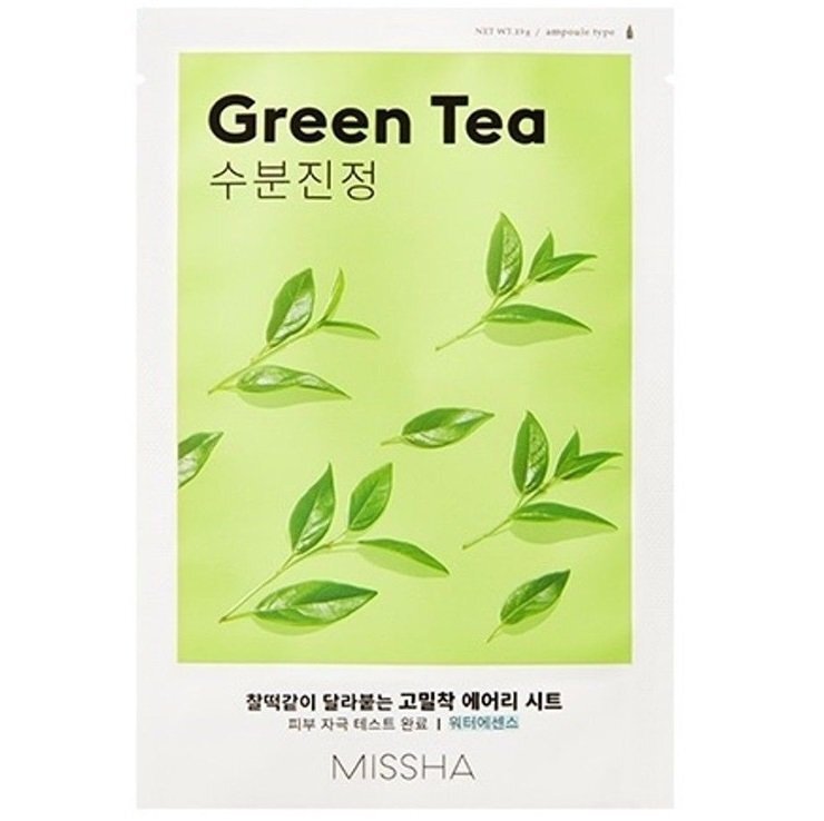 Маска для лица Missha Airy Fit Green Tea Зеленый чай 19г фото 