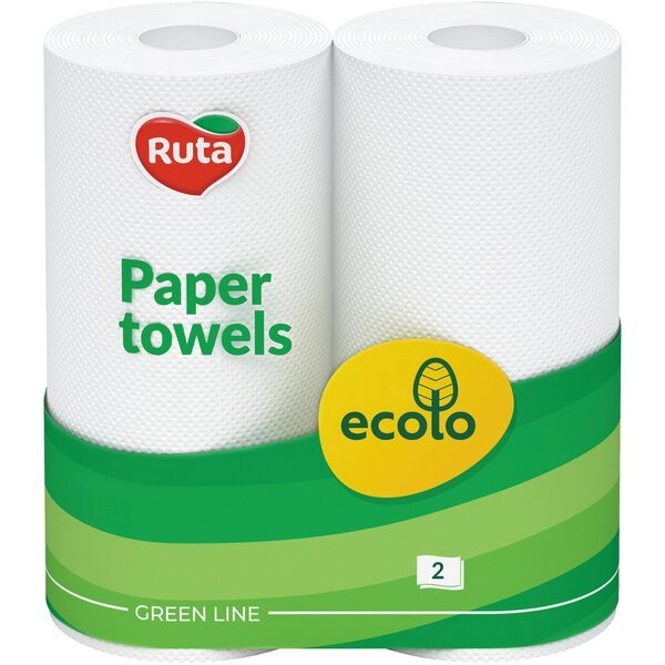 

Полотенца бумажные Ruta Ecolo 2 слоя 2шт