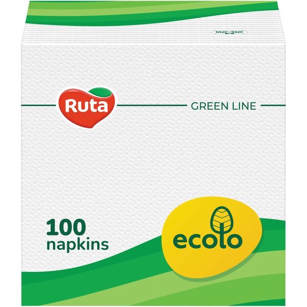 

Салфетки столовые Ruta Ecolo 21*24см 100шт