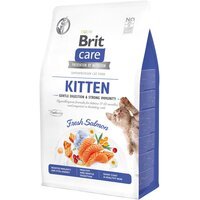 Сухой корм Brit Care Cat GF Kitten Gentle Digestion Strong Immunity для котят, с лососем, 400 г