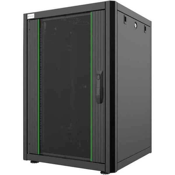 

Шкаф MIRSAN 19", 16U, GTN, перфорированная дверь, 600x600 мм, черный