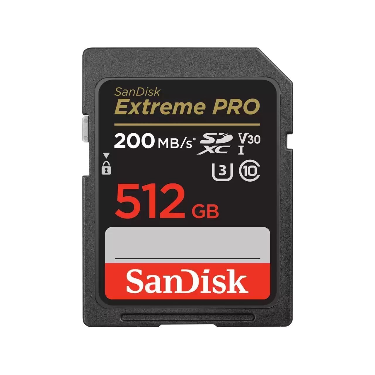 Карта памяти SanDisk SD 512GB C10 UHS-I U3 R200/W140MB/s Extreme Pro V30 (SDSDXXD-512G-GN4IN) фото 1