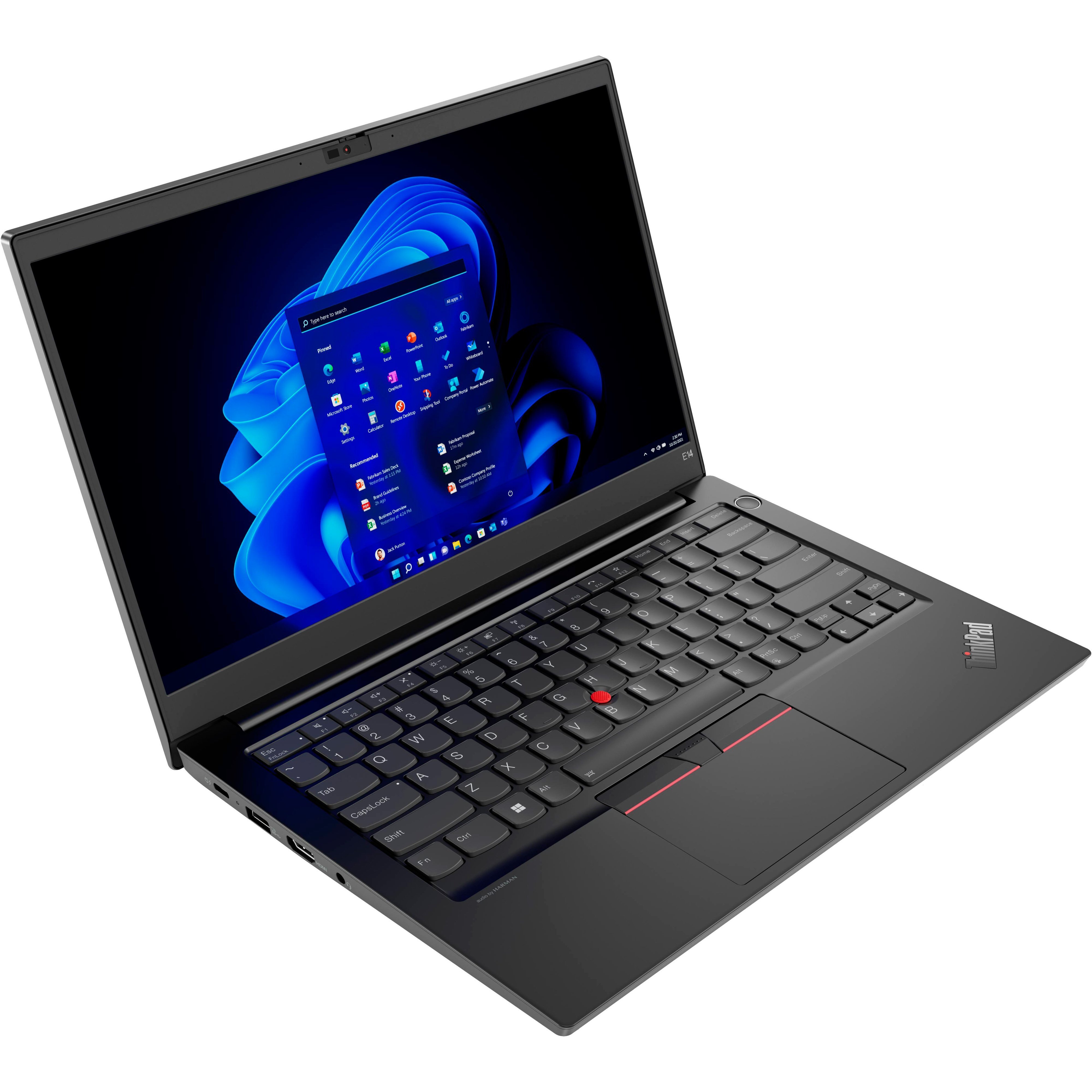 Ноутбук LENOVO ThinkPad E14 Gen 4 Black (21E3006BRA) фото 1