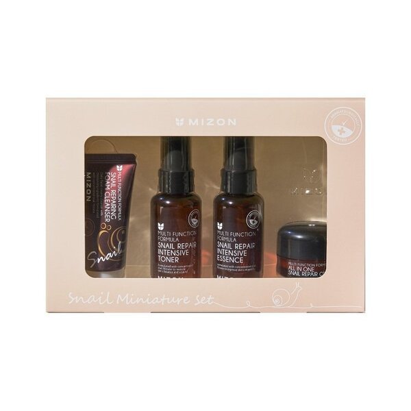 

Набор миниатюр с экстрактом муцина улитки Mizon Snail Miniature Set 30+50+50+15мл