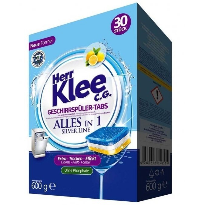Таблетки для посудомойных машин Klee 30шт фото 