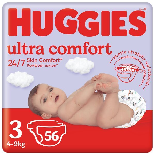 

Подгузники детские Huggies Ultra Comfort 3 5-8кг Jumbo 56шт
