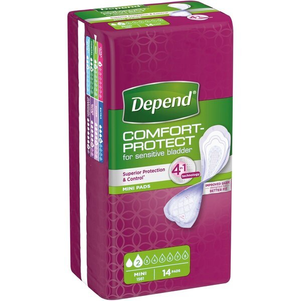 

Прокладки урологические Depend Comfort-Protect Mini Pads 14шт