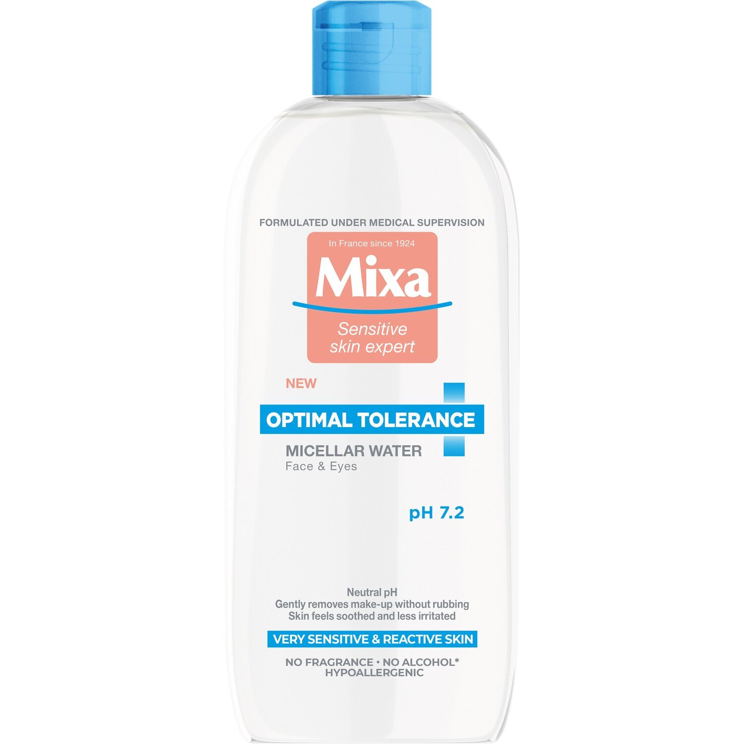 Мицеллярная вода Mixa Hydrating для нормальной и сухой чувствительной кожи лица 400мл фото 