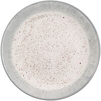 Тарелка обеденная Ardesto Siena 27 см, бело-серый (AR2927SW)