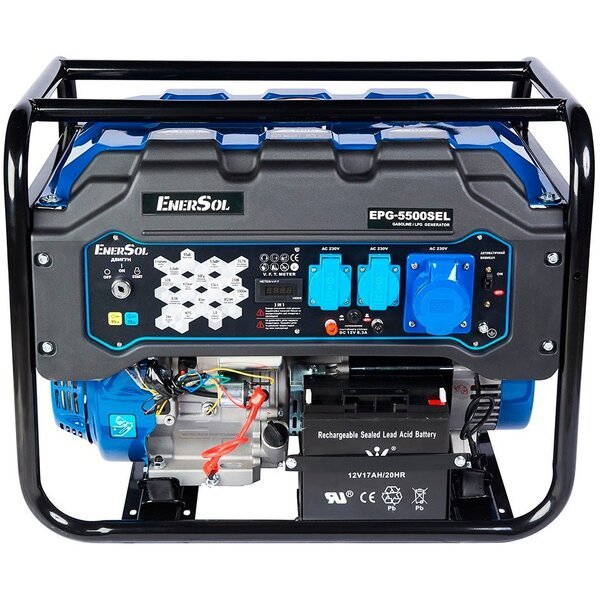 

Генератор газово-бензиновый Enersol EPG-5500SEL 230В (EPG-5500SEL)