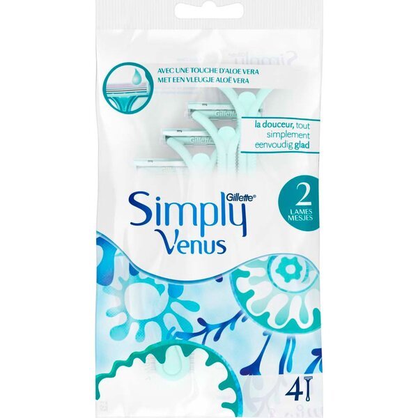 

Бритва без сменных картриджей Venus Simply 2 4шт