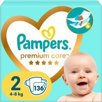 Подгузники Pampers Premium Care Размер 2 4-8кг 136шт