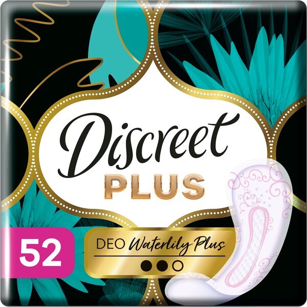 Прокладки ежедневные Discreet ZonePlus Deo Waterlilly 52шт