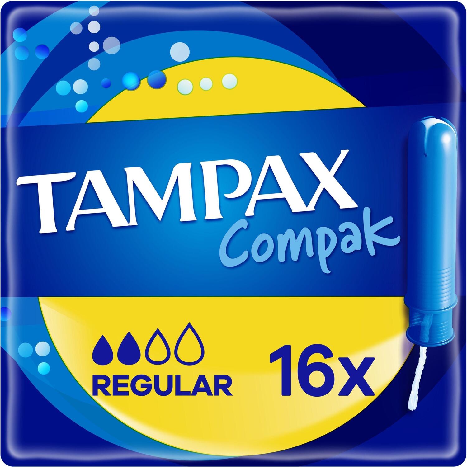 Тампони Tampax Compak Regular з аплікатором 16 штфото