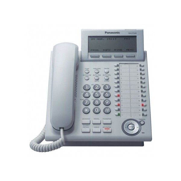 Системный телефон Panasonic KX-DT346UA White (цифровой) для АТС Panasonic (KX-DT346UA) фото 1