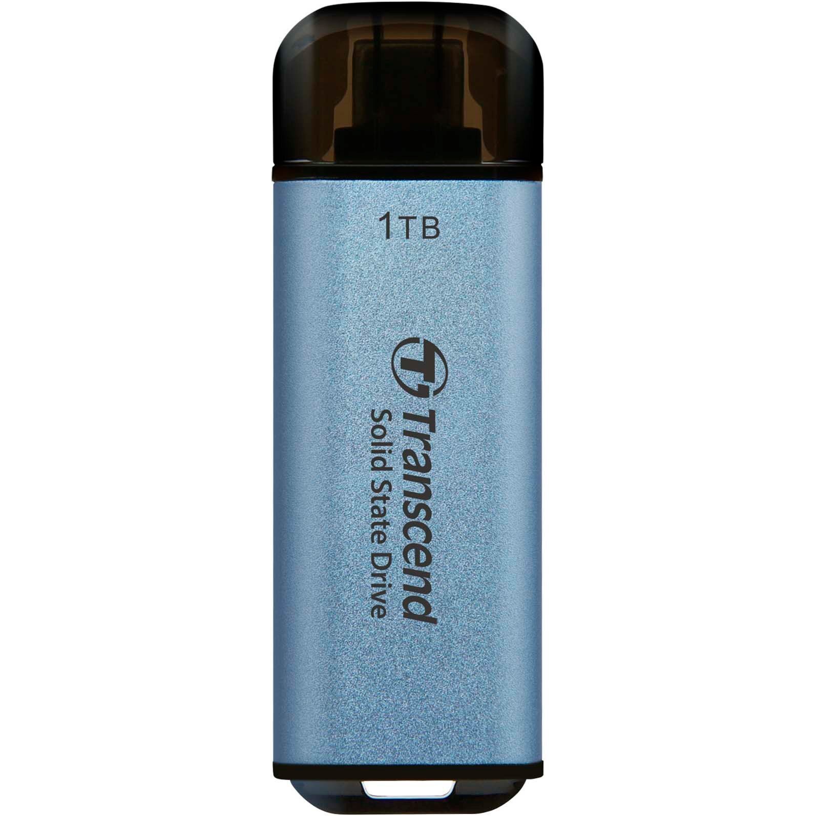 Портативный SSD TRANSCEND 1TB USB 3.1 Gen 2 Type-C ESD300 Blue (TS1TESD300C) фото 1