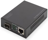 Медиа конвертор DIGITUS Gigabit PoE+, RJ45/SFP, 802.3at, 30W, incl. PSU (DN-82140)