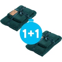 Набор полотенец махровых Ardesto Lotus 2 шт., 50х90см, 70х140см, изумруд. (ART2357EM)