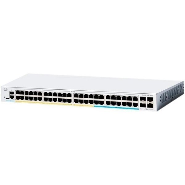 

Коммутатор Cisco Catalyst 1300 48-port GE, PoE, 4x1G SFP (C1300-48P-4G)