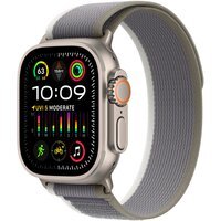 Смарт-часы Apple Watch Ultra 2 GPS + Cellular, 49mm Titanium Case with Green/Grey Trail Loop - M/L